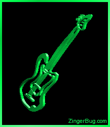 Click to get the codes for this image. 3D Graphic Fender Green, Music Comments, Musical Symbols  Instruments Free Image, Glitter Graphic, Greeting or Meme for Facebook, Twitter or any blog.