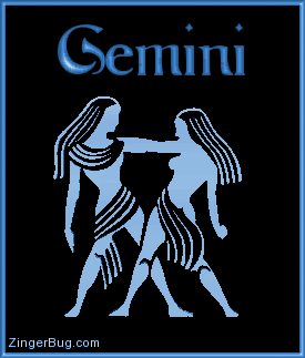 Click to get the codes for this image. 3d Gemini Blue Astrological Sign, Gemini Free Glitter Graphic, Animated GIF for Facebook, Twitter or any forum or blog.