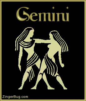 Click to get the codes for this image. 3d Gemini Gold Astrological Sign, Gemini Free Glitter Graphic, Animated GIF for Facebook, Twitter or any forum or blog.