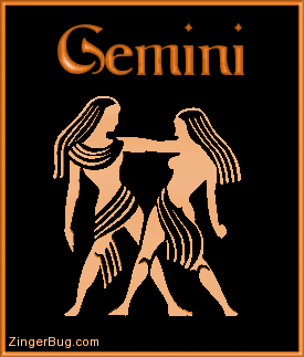 Click to get the codes for this image. 3d Gemini Orange Astrological Sign, Gemini Free Glitter Graphic, Animated GIF for Facebook, Twitter or any forum or blog.