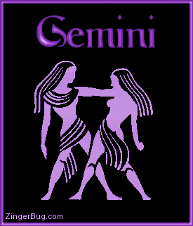Click to get the codes for this image. 3d Gemini Purple Astrological Sign, Gemini Free Glitter Graphic, Animated GIF for Facebook, Twitter or any forum or blog.