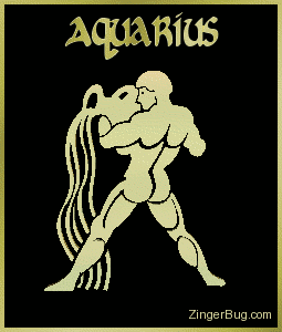 Click to get the codes for this image. 3D Graphic Gold Aquarius Astrological Sign, Aquarius Free Glitter Graphic, Animated GIF for Facebook, Twitter or any forum or blog.