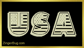 Click to get the codes for this image. 3D Graphic Gold Usa, Patriotic Free Image, Glitter Graphic, Greeting or Meme for Facebook, Twitter or any blog.