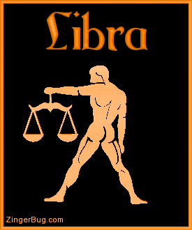 Click to get the codes for this image. 3d Libra Orange Astrological Sign, Libra Free Glitter Graphic, Animated GIF for Facebook, Twitter or any forum or blog.