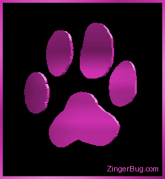 Click to get the codes for this image. 3D Graphic Pawprint Pink, Animals  Cats, Animals  Dogs, Animals  Cats Free Image, Glitter Graphic, Greeting or Meme for Facebook, Twitter or any forum or blog.