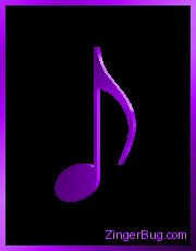 Click to get the codes for this image. 3D Graphic Purple Eighth Note, Music Comments, Musical Symbols  Instruments Free Image, Glitter Graphic, Greeting or Meme for Facebook, Twitter or any blog.