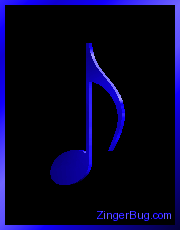 Click to get the codes for this image. 3D Graphic Royal Eighth Note, Music Comments, Musical Symbols  Instruments Free Image, Glitter Graphic, Greeting or Meme for Facebook, Twitter or any blog.