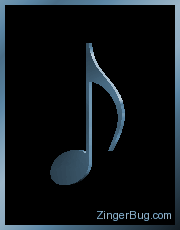 Click to get the codes for this image. 3D Graphic Steel Eighth Note, Music Comments, Musical Symbols  Instruments Free Image, Glitter Graphic, Greeting or Meme for Facebook, Twitter or any blog.