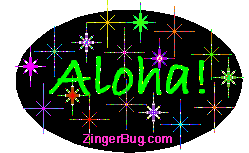 Click to get the codes for this image. Aloha Stars Glitter Text Graphic, Hi Hello Aloha Wassup etc Free Image, Glitter Graphic, Greeting or Meme for any Facebook, Twitter or any blog.