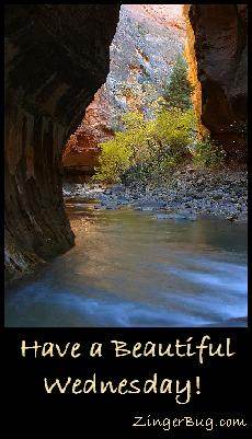 Click to get the codes for this image. Have a Beautiful Wednesday Canyon, Happy Wednesday Free Image, Glitter Graphic, Greeting or Meme for Facebook, Twitter or any forum or blog.