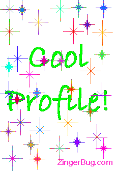 Click to get the codes for this image. Cool profile colorful stars, Cool Page Free Image, Glitter Graphic, Greeting or Meme for any forum, website or blog.