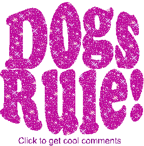 Click to get the codes for this image. Dogs Rule Glitter Text Graphic, Animals  Dogs Free Image, Glitter Graphic, Greeting or Meme for Facebook, Twitter or any forum or blog.