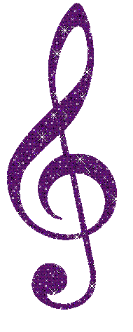 Click to get the codes for this image. G Clef Purple Glitter Graphic, Music Comments, Musical Symbols  Instruments Free Image, Glitter Graphic, Greeting or Meme for Facebook, Twitter or any blog.