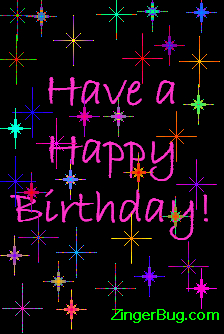 Click to get the codes for this image. Happy Birthday Stars, Birthday Stars, Happy Birthday Free Image, Glitter Graphic, Greeting or Meme for Facebook, Twitter or any forum or blog.