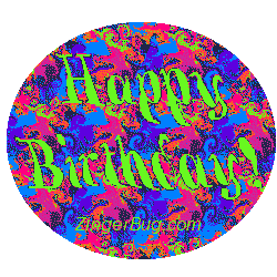 Click to get the codes for this image. Happy Birthday Waves, Birthday Ripples and Reflections, Happy Birthday Free Image, Glitter Graphic, Greeting or Meme for Facebook, Twitter or any forum or blog.