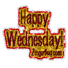 Click to get the codes for this image. Happy Wednesday Red And Gold Glitter, Happy Wednesday Free Image, Glitter Graphic, Greeting or Meme for Facebook, Twitter or any forum or blog.