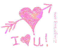 Click to get the codes for this image. I Heart You Heart With Arrow Pink Glitter Text, Love and Romance, Hearts Free Image, Glitter Graphic, Greeting or Meme for Facebook, Twitter or any blog.
