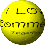 Click to get the codes for this image. This cute graphic is a 3D round yellow rotating smiley face with the comment: I LOVE Comments!