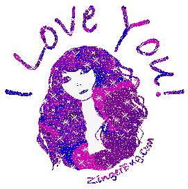 Click to get the codes for this image. I Love You Pretty Face Purple, Love and Romance, I Love You Free Image, Glitter Graphic, Greeting or Meme for Facebook, Twitter or any blog.
