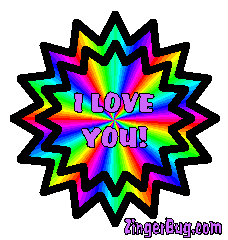 Click to get the codes for this image. I Love You Rainbow, Love and Romance, I Love You Free Image, Glitter Graphic, Greeting or Meme for Facebook, Twitter or any blog.