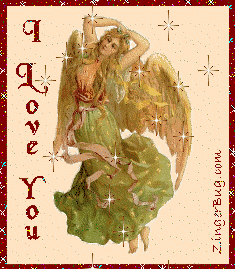Click to get the codes for this image. I Love You Victorian Angel, Angels Fairies and Mermaids, Love and Romance, I Love You Free Image, Glitter Graphic, Greeting or Meme for Facebook, Twitter or any blog.