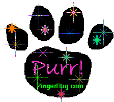 Click to get the codes for this image. Purr Paw Print Glitter Graphic, Animals  Cats Free Image, Glitter Graphic, Greeting or Meme for Facebook, Twitter or any forum or blog.