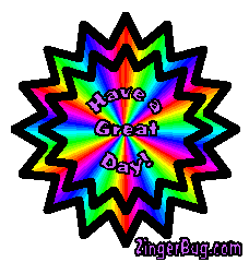 Click to get the codes for this image. Rainbow Have A Great Day, Have a Great Day Free Image, Glitter Graphic, Greeting or Meme for any Facebook, Twitter or any blog.