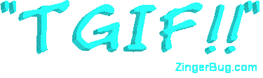 Click to get the codes for this image. Tgif 3-D Text, Happy Friday, TGIF Free Image, Glitter Graphic, Greeting or Meme for Facebook, Twitter or any forum or blog.