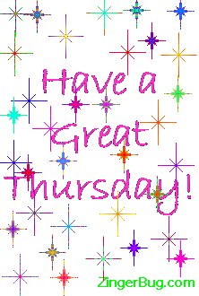 Click to get the codes for this image. Thursday Stars Clear Glitter Graphic, Happy Thursday Free Image, Glitter Graphic, Greeting or Meme for Facebook, Twitter or any forum or blog.