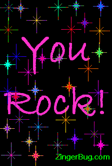 Click to get the codes for this image. You rock colorful stars, You Rock Free Image, Glitter Graphic, Greeting or Meme for any Facebook, Twitter or any blog.
