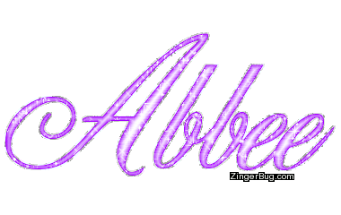 Click to get the codes for this image. Abbee Purple Glitter Name, Girl Names Free Image Glitter Graphic for Facebook, Twitter or any blog.