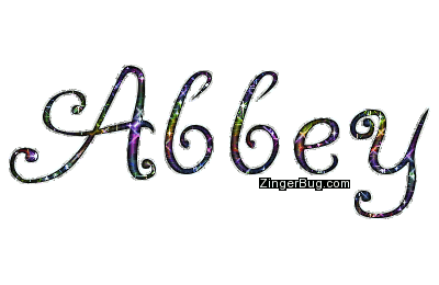 Click to get the codes for this image. Abbey Multi Colored Glitter Name, Girl Names Free Image Glitter Graphic for Facebook, Twitter or any blog.