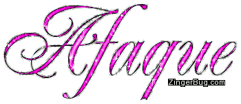 Click to get the codes for this image. Afaque Pink Glitter Name, Girl Names Free Image Glitter Graphic for Facebook, Twitter or any blog.