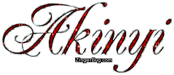 Click to get the codes for this image. Akinyi Red Glitter Name, Girl Names Free Image Glitter Graphic for Facebook, Twitter or any blog.