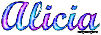 Click to get the codes for this image. Alicia Blue And Purple Glitter Name, Girl Names Free Image Glitter Graphic for Facebook, Twitter or any blog.