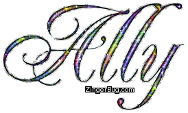 Click to get the codes for this image. Ally Multi Colored Glitter Name, Girl Names Free Image Glitter Graphic for Facebook, Twitter or any blog.