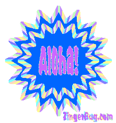 Click to get the codes for this image. Aloha Blue, Hi Hello Aloha Wassup etc Free Image, Glitter Graphic, Greeting or Meme for any Facebook, Twitter or any blog.