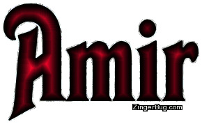 Click to get the codes for this image. Amir Red Glitter Name, Guy Names Free Image Glitter Graphic for Facebook, Twitter or any blog.