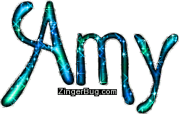 Click to get the codes for this image. Amy Blue Green Glitter Name, Girl Names Free Image Glitter Graphic for Facebook, Twitter or any blog.