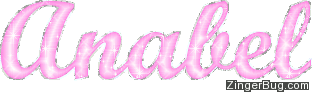 Click to get the codes for this image. Anabel Pink Glitter Name, Girl Names Free Image Glitter Graphic for Facebook, Twitter or any blog.