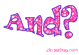 Click to get animated GIF glitter graphics of the word And??.