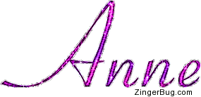 Click to get the codes for this image. Anne Pink Glitter Name Text, Girl Names Free Image Glitter Graphic for Facebook, Twitter or any blog.
