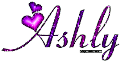 Click to get the codes for this image. Ashly Pink Purple Glitter Name With Hearts, Girl Names Free Image Glitter Graphic for Facebook, Twitter or any blog.