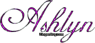 Click to get the codes for this image. Ashlyn Pink Glitter Name, Girl Names Free Image Glitter Graphic for Facebook, Twitter or any blog.
