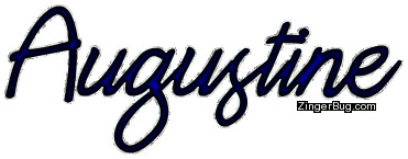 Click to get the codes for this image. Augustine Blue Glitter Name, Guy Names Free Image Glitter Graphic for Facebook, Twitter or any blog.
