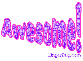 Click to get the codes for this image. Awesome wagging Glitter Text Graphic, Awesome Free Image, Glitter Graphic, Greeting or Meme for Facebook, Twitter or any forum or blog.