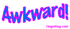Click to get the codes for this image. Awkward Blink Wiggle Glitter Graphic, Awkward Free Image, Glitter Graphic, Greeting or Meme for Facebook, Twitter or any forum or blog.