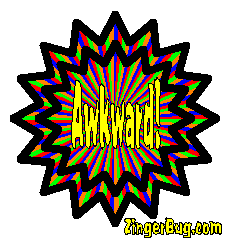 Click to get the codes for this image. Awkward Starburst Glitter Graphic, Awkward Free Image, Glitter Graphic, Greeting or Meme for Facebook, Twitter or any forum or blog.