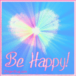 Click to get the codes for this image. Be Happy Pastel Heart Starburst Glitter Graphic, Be Happy, Hearts Free Image, Glitter Graphic, Greeting or Meme for Facebook, Twitter or any forum or blog.