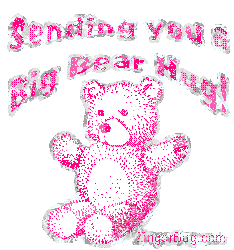 Click to get the codes for this image. Bear Hug Teddy Bear Glitter Graphic, Hugs and Kisses, Teddy Bears Free Image, Glitter Graphic, Greeting or Meme for Facebook, Twitter or any blog.